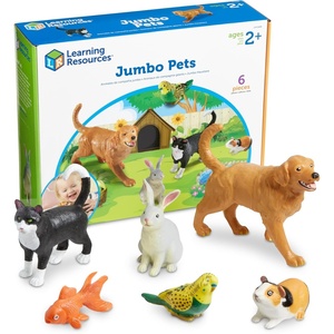 image:imageLearning Resources Jumbo Domestic Pets  6 Pieces Ages 2 Preschool Pet Toys Classroom Desk Pets Preschool Learning Toys