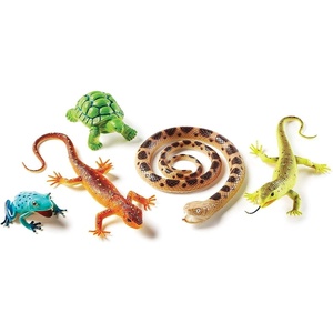 image:imageLearning Resources Jumbo Reptiles amp Amphibians  Tortoise Gecko Snake Iguana Snake and Tree Frog Jungle Zoo Animals Figurines Party Gifts for Boys and Girls Montessori Pretend and Play