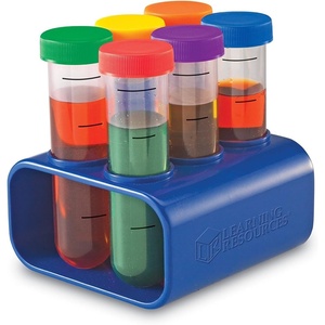 image:imageLearning Resources Primary Science Jumbo Test Tubes with Stand Set of 6 Tubes Ages 3