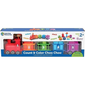 image:imageLearning Resources Count amp Color Choo Choo Interactive Train Learning Toy 21 Pieces Ages 2