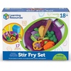 image:imageLearning Resources New Sprouts Stir Fry Play Food Set Toy Wok Pretend Play Toys for Toddlers Kitchen Toys 17 Piece Set Ages 18 mos