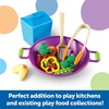 image:imageLearning Resources New Sprouts Stir Fry Play Food Set Toy Wok Pretend Play Toys for Toddlers Kitchen Toys 17 Piece Set Ages 18 mos