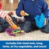 image:imageLearning Resources New Sprouts Stir Fry Play Food Set Toy Wok Pretend Play Toys for Toddlers Kitchen Toys 17 Piece Set Ages 18 mos