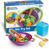 image:imageLearning Resources New Sprouts Stir Fry Play Food Set Toy Wok Pretend Play Toys for Toddlers Kitchen Toys 17 Piece Set Ages 18 mos