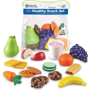 image:imageLearning Resources New Sprouts Healthy Snack Set  18 Pieces Ages 18 months Pretend Play Food for Toddlers Preschool Learning Toys Kitchen Play Toys for Kids