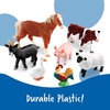 image:imageLearning Resources Jumbo Farm Animals  Horse Cow Sheep Chicken Goat Figurines Barn Toys Fine Motor Skills Toddler Educational Playset Montessori Barnyard Gifts For Boys and Girls