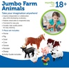 image:imageLearning Resources Jumbo Farm Animals  Horse Cow Sheep Chicken Goat Figurines Barn Toys Fine Motor Skills Toddler Educational Playset Montessori Barnyard Gifts For Boys and Girls
