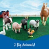 image:imageLearning Resources Jumbo Farm Animals  Horse Cow Sheep Chicken Goat Figurines Barn Toys Fine Motor Skills Toddler Educational Playset Montessori Barnyard Gifts For Boys and Girls