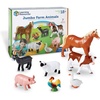 image:imageLearning Resources Jumbo Farm Animals  Horse Cow Sheep Chicken Goat Figurines Barn Toys Fine Motor Skills Toddler Educational Playset Montessori Barnyard Gifts For Boys and Girls