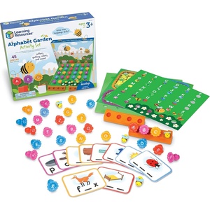 image:imageLearning Resources Alphabet Garden Activity Set  45 Pieces Age 3 Educational Indoor Games Preschool Alphabet Toddler Brain Toys Toddler Preschool Learning