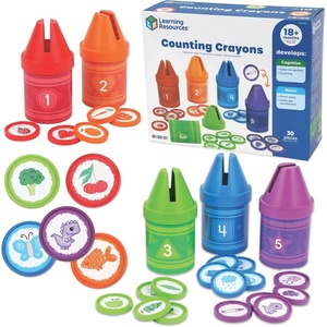 image:imageLearning Resources Counting Crayons  Counting Activities Matching and Sorting for Kids Toddler Color Games Fine Motor Skills Montessori Math Manipulatives Birthday Gifts for Boys and Girls