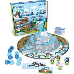 image:imageLearning Resources Summit Sums  Math Manipulatives Montessori Board Games Addition and Subtraction Counting literacy Toys STEM for Kids Critical Thinking Gits for Boys and Girls