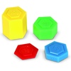 image:imageLearning Resources Hexagram Weights  Set of 54 Pieces Ages 8 Math Manipulatives for Kids Teacher Supplies Back to School Classroom Must Haves
