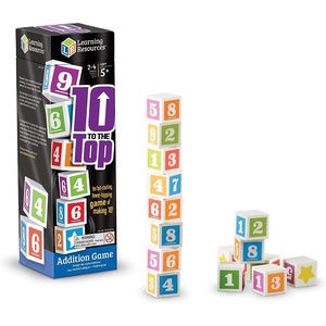 image:imageLearning Resources 10 to The Top Addition Game 24 Players Math Learning Games Math Games for Kids Ages 5 Multicolor 1 x 1 in