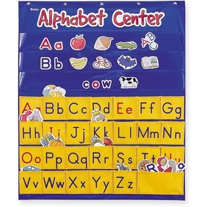 image:imageLearning Resources Alphabet Center Pocket Chart  Alphabet Learning Pocket Chart for Classroom Letter Recognition for Preschoolers Classroom ABC Wall Letters Alphabets Wall All About Letter Charts