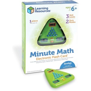 image:imageLearning Resources Minute Math Electronic Flash Card  Classroom Must Haves Homeschool Supplies Math Manipulatives Multiplication Chart Educational Toys for Toddlers Back to School
