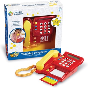 image:imageLearning Resources Teaching Telephone  1 Piece Ages 3 Toddler Learning Toys Pretend Play Telephone Toy Telephone Phone for Kids PreRecorded Greetings Develops Memory Skills