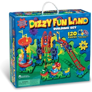 image:imageLearning Resources Gears Dizzy Fun Land Motorized Building Set