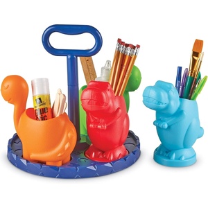 image:imageLearning Resources CreateaSpace Kiddy Center Dinos 5 Pieces Ages 3 classroom supplies school supplies for teachers caddy organizer classroom organizers  Classroom Supplies School Supplies for Teachers Caddy Organizer Classroom Organizers 5 Pieces Ages 3Dinos