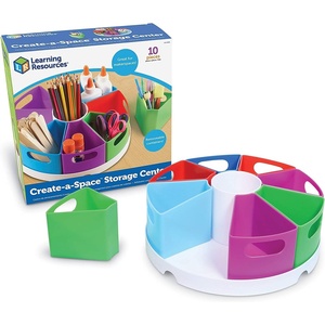 image:imageLearning Resources CreateaSpace Storage Center WhiteMulticolor