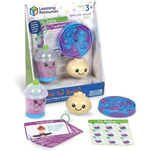 image:imageLearning Resources Bubble Tea BreakTM Sensory Fidget Activity Set Sensory Toys For Toddlers Social Emotional Learning SEL Skills Calming Toys Ages 319 Pieces