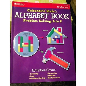 image:imageCuisenaire Rods Alphabet Book Problem Solving A to Z Grades K4