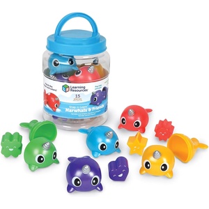 image:imageLearning Resources SnapnLearn Narwhals amp Friends 15 Pieces Ages 18 Months baby toddler toys preschool learning activities educational toys color and shape recognition fine motor skills