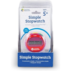 image:imageLearning Resources Simple Stopwatch Set of 6