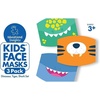 image:imageEducational Insights Kids Face Masks 3Pack DinosaurTigerShark Set SuperSoft amp Breathable Masks For Kids Ages 3