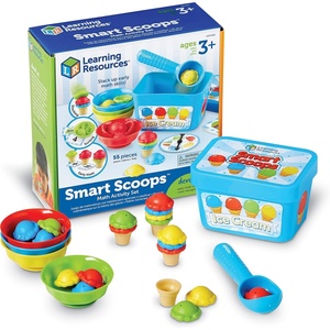 image:imageLearning Resources Smart Scoops Math Activity Set Stacking and Sorting Toys Develops Early Math Skills 55 Pieces Ages 3
